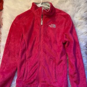 The North Face Fleece zipper down jacket